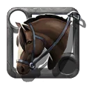 茶色の牝馬